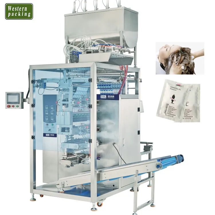 Multi Line Lane Shampoo Sachet Pack Machine