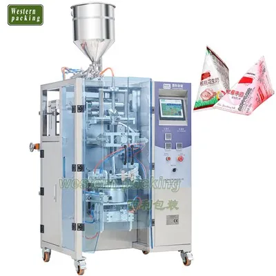 Triangelväska kosmetika provförpackningsmaskin