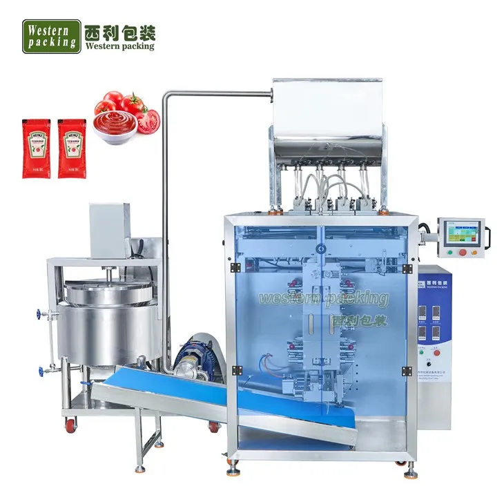 Chilisås tomatsåsförpackningsmaskin