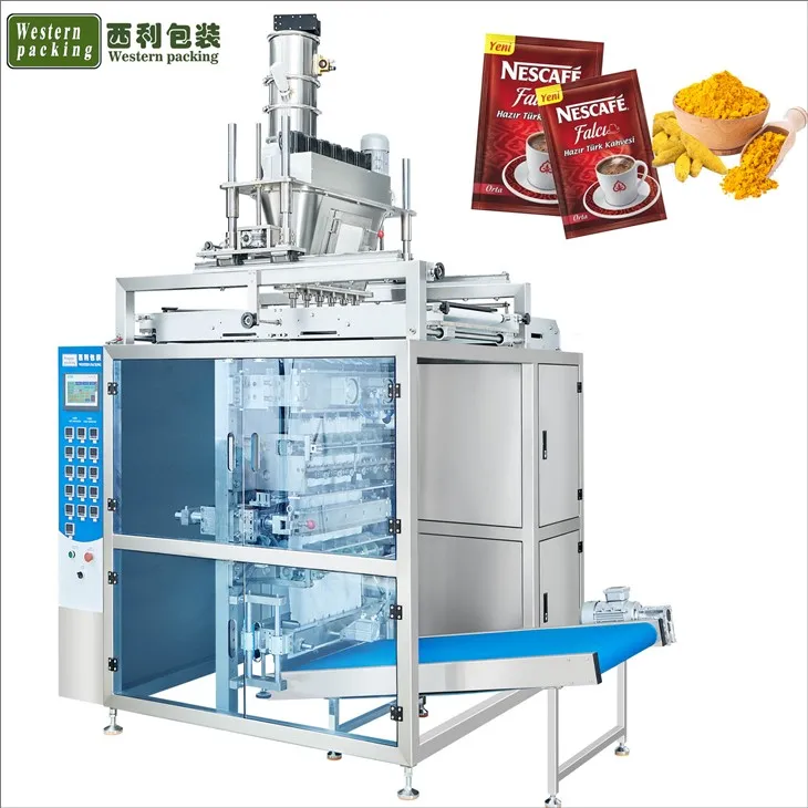 Multi Lanes 4 Sido Seal Bag Pack Machine