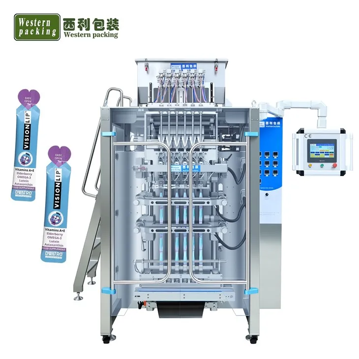 Honey Multi Lane Liquid Stick Fyllningspackningsmaskin