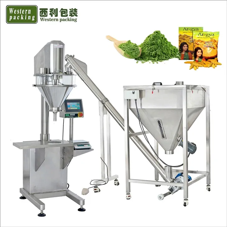 Halvautomatisk Auger Liten Pulverpåfyllningsmaskin